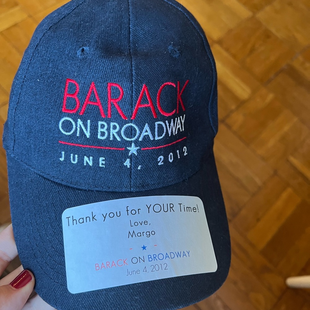 Barack Obama 2012 on broadway baseball hat new